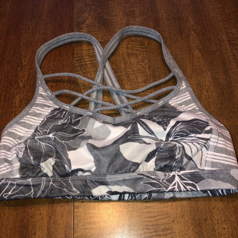Athleta Tropical Mind Over Mat‎ bra sz S Floral